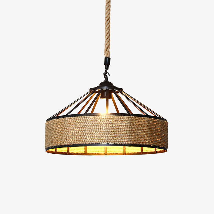 Retro Hemp Rope Exquisite Pendant Light - Vakkerlight