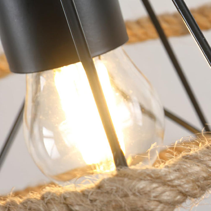 Retro Hemp Rope Exquisite Pendant Light - Vakkerlight