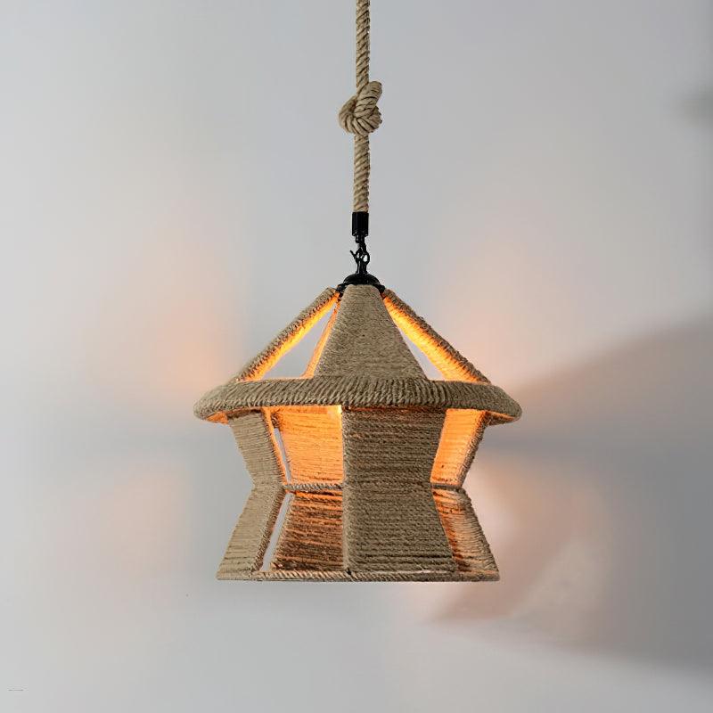 Retro Hemp Rope Exquisite Pendant Light - Vakkerlight