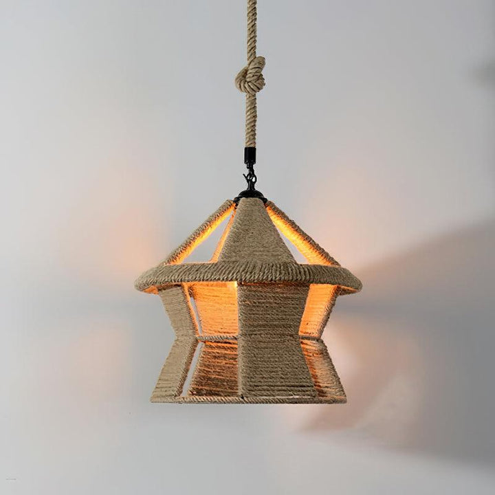 Retro Hemp Rope Exquisite Pendant Light - Vakkerlight