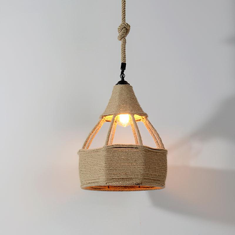 Retro Hemp Rope Exquisite Pendant Light - Vakkerlight