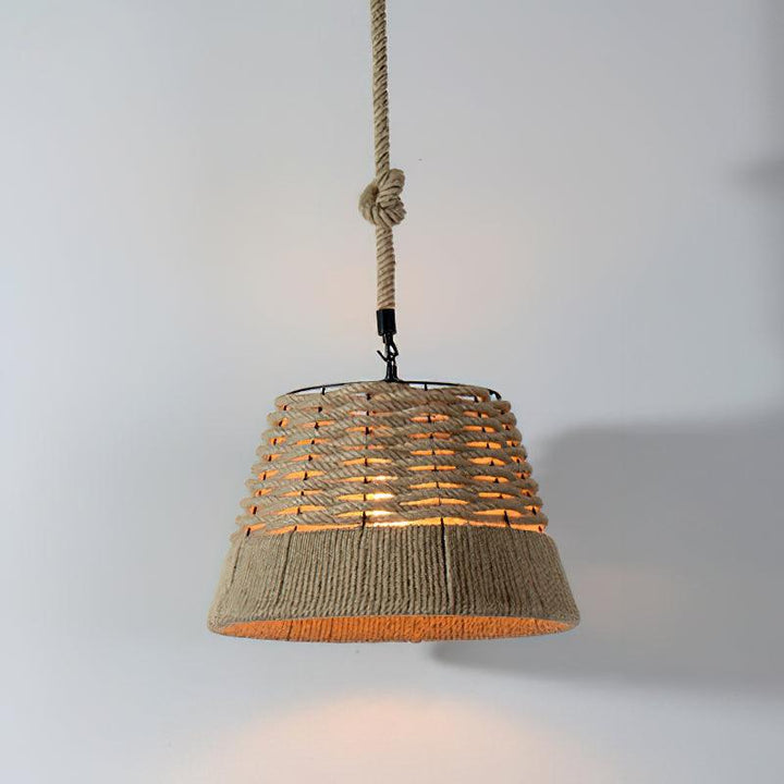 Retro Hemp Rope Exquisite Pendant Light - Vakkerlight