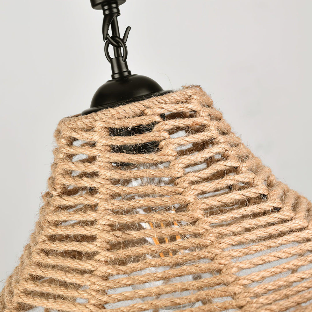 Retro Hemp Rope Interesting Pendant Light - Vakkerlight