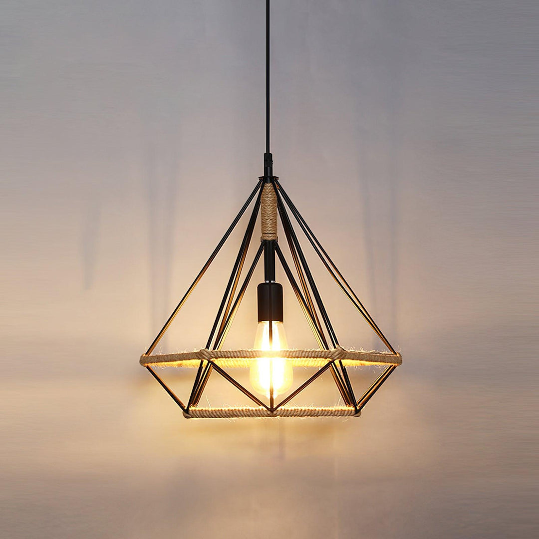 Retro Hemp Rope Interesting Pendant Light - Vakkerlight