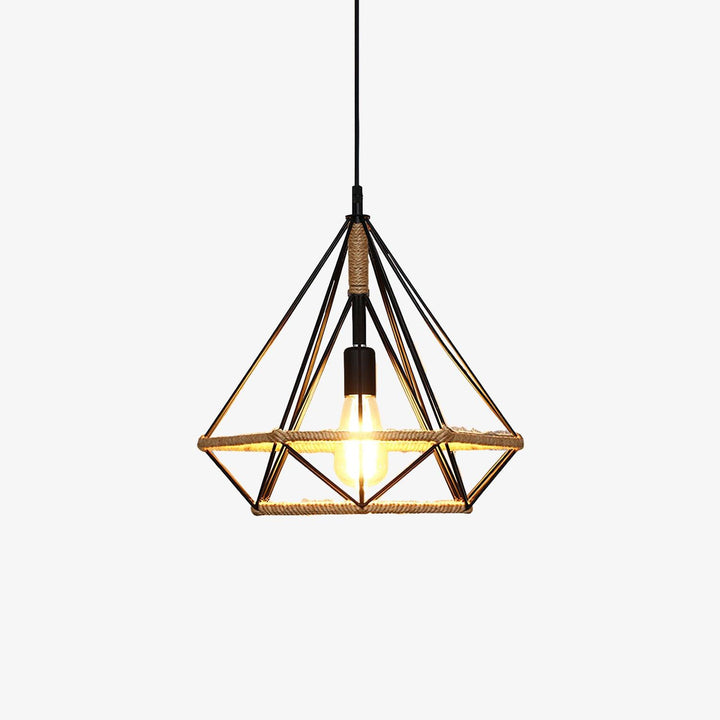 Retro Hemp Rope Interesting Pendant Light - Vakkerlight