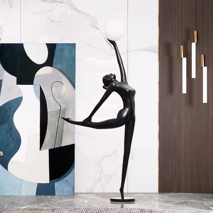 Rhythmic Gymnast Sculpture Floor Lamp - Vakkerlight