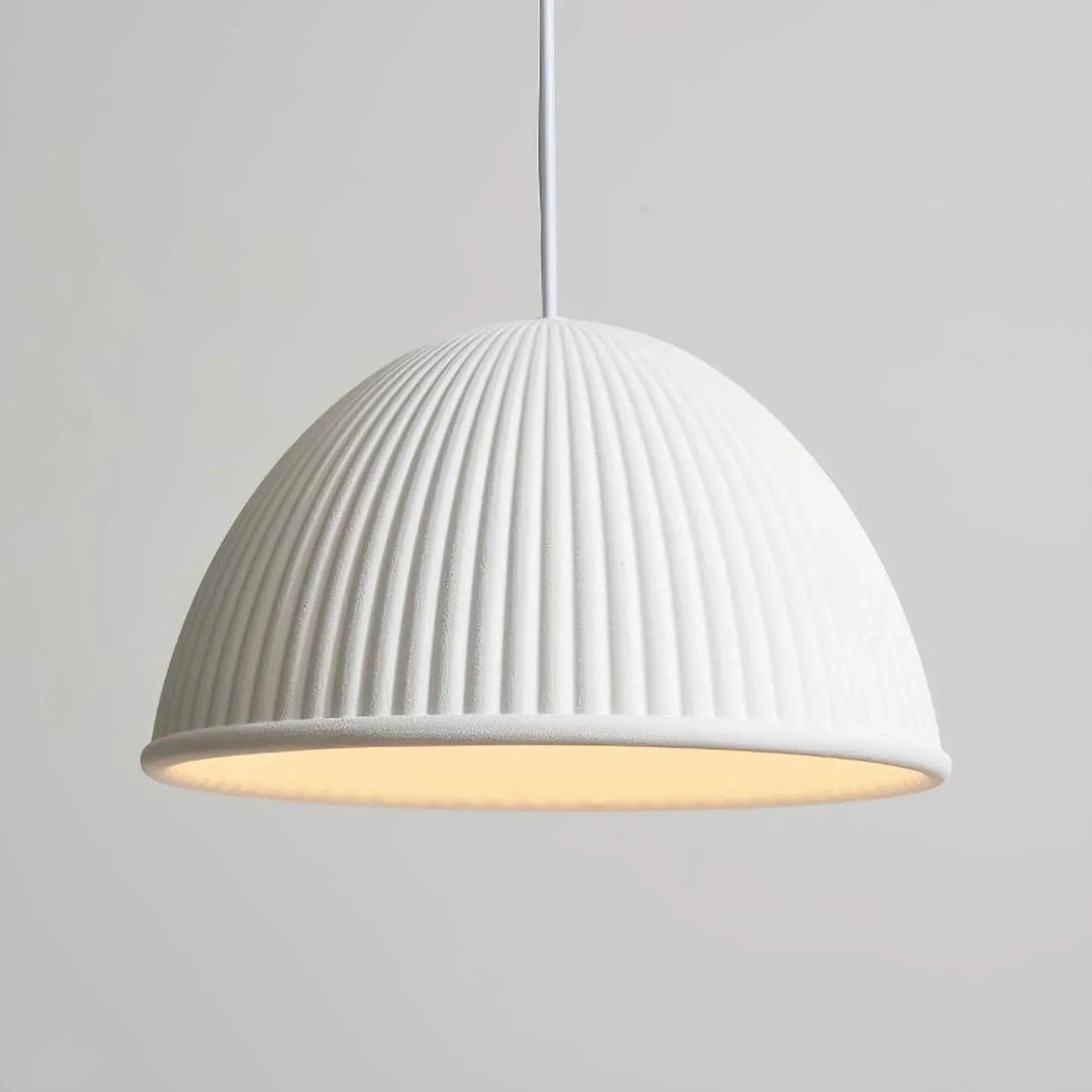 Ribbed Dome Pendant Light