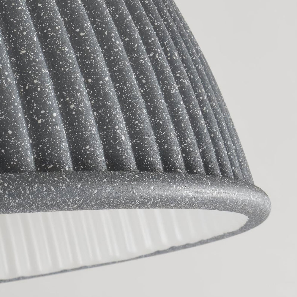 Ribbed Dome Pendant Light