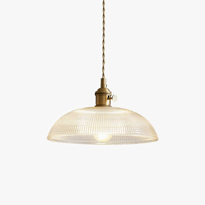 Ribbed Spiral Pendant Swag Light - Vakkerlight