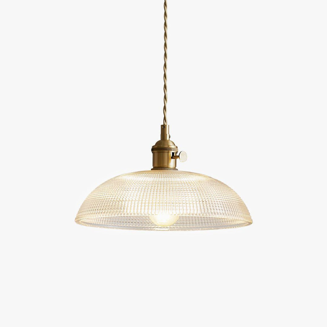 Ribbed Spiral Pendant Light - Vakkerlight