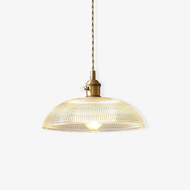 Ribbed Spiral Pendant Light - Vakkerlight