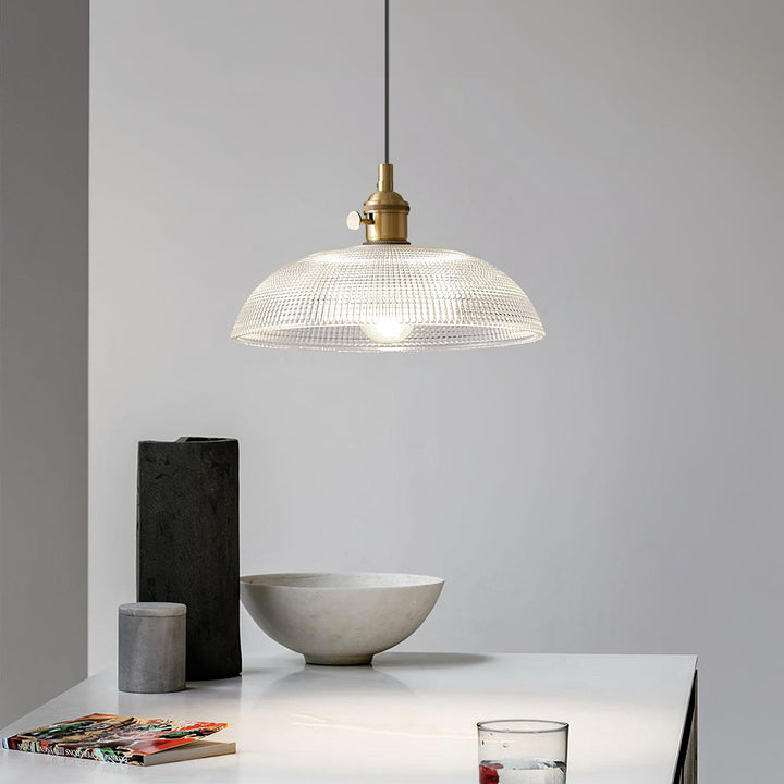 Ribbed Spiral Pendant Swag Light - Vakkerlight