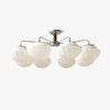 Ribbed Walnut Ceiling Lamp - Vakkerlight
