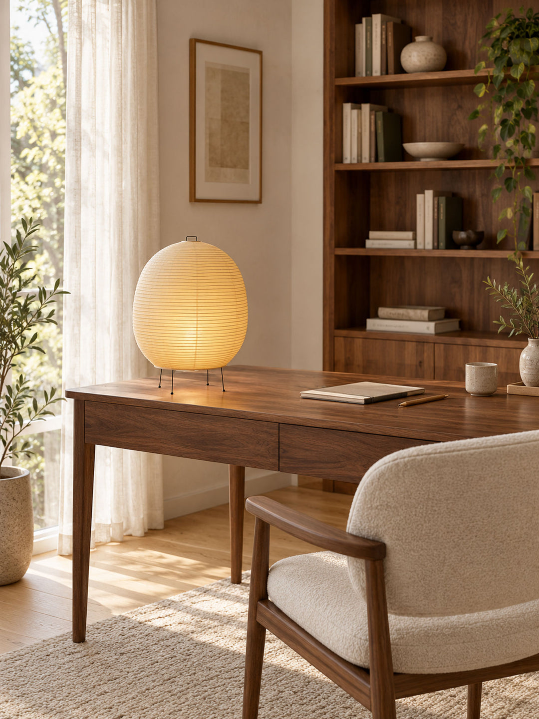 Rice Paper Lantern Table Lamp