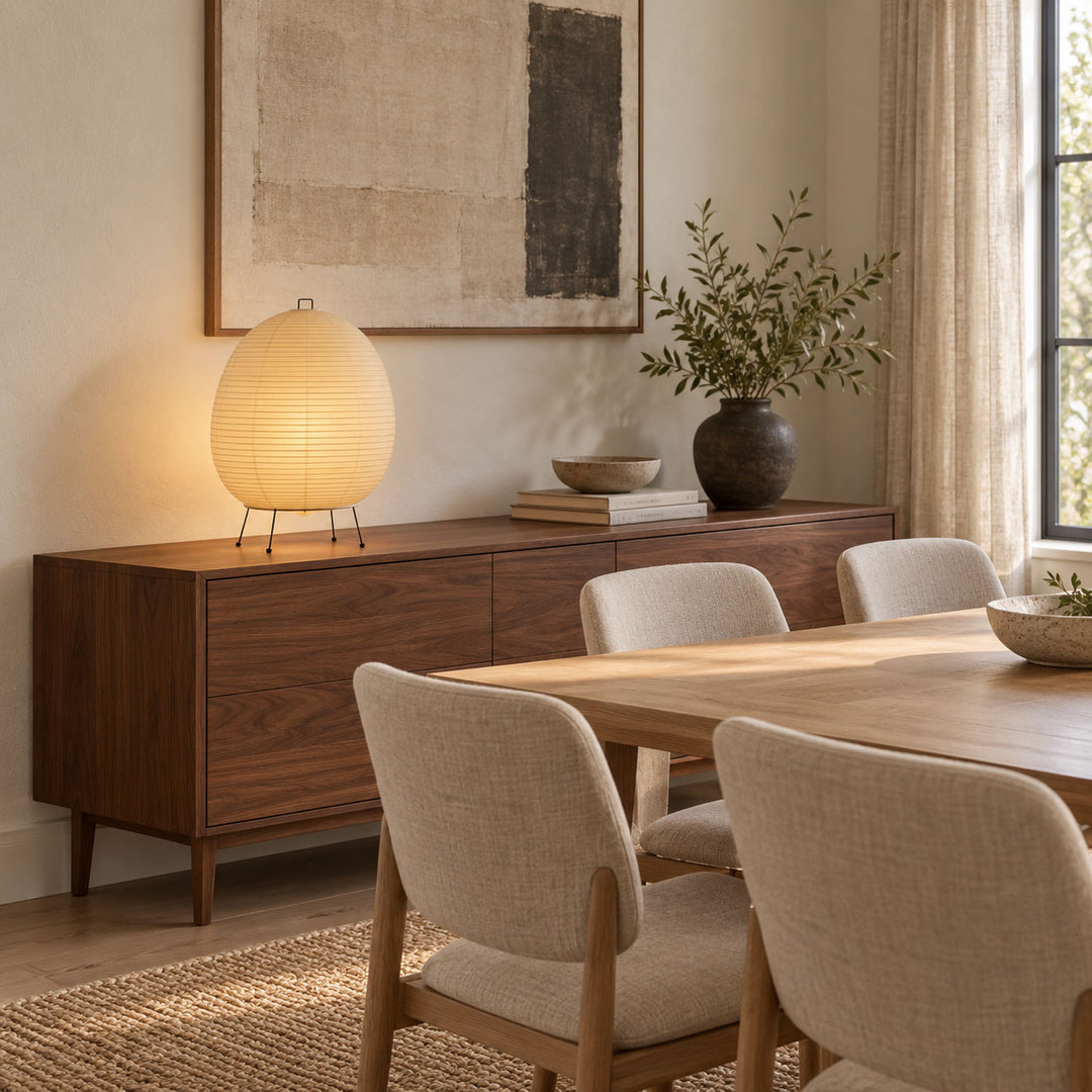 Rice Paper Lantern Table Lamp