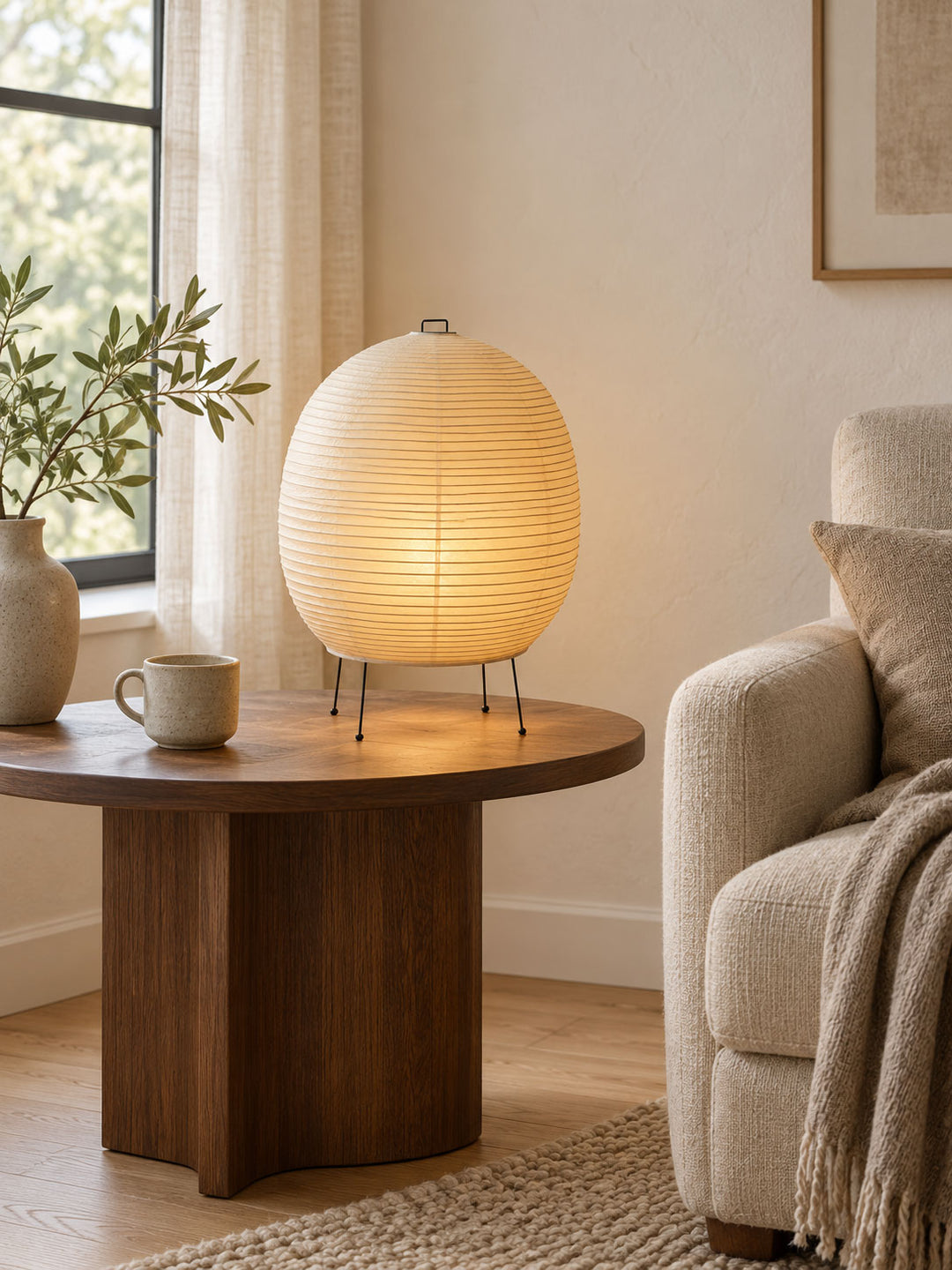 Rice Paper Lantern Table Lamp