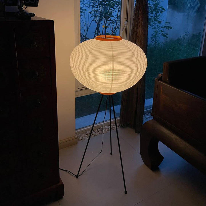 Rijstpapier vloerlamp