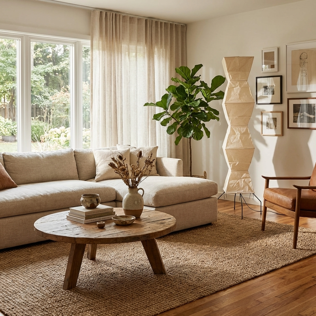 Stehlampe aus Reispapier