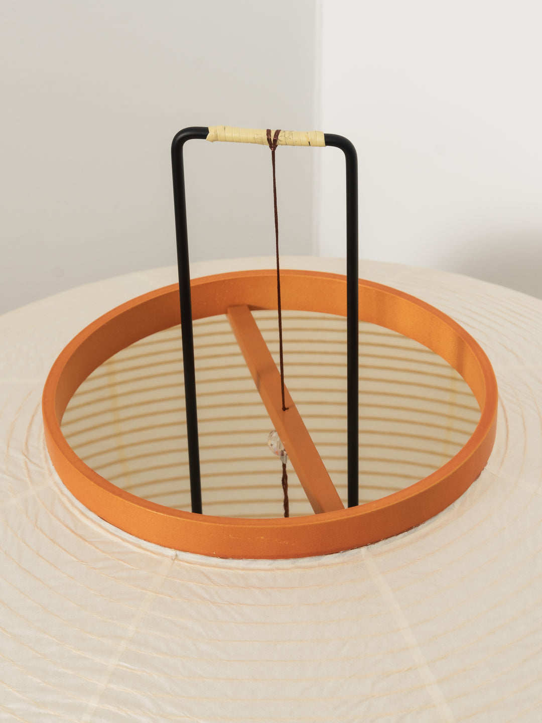 Lampada da terra in carta di riso