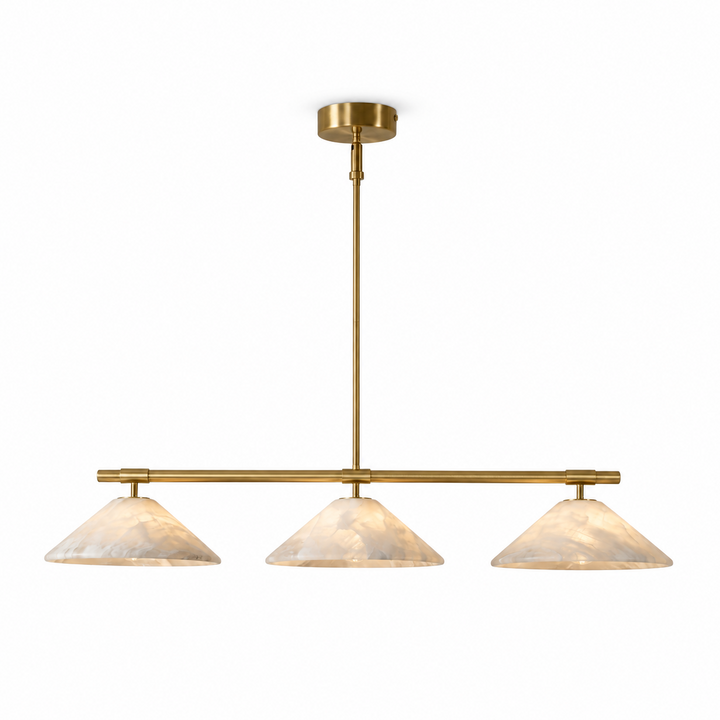 Ridgeline Alabaster Linear Chandelier – detail 7