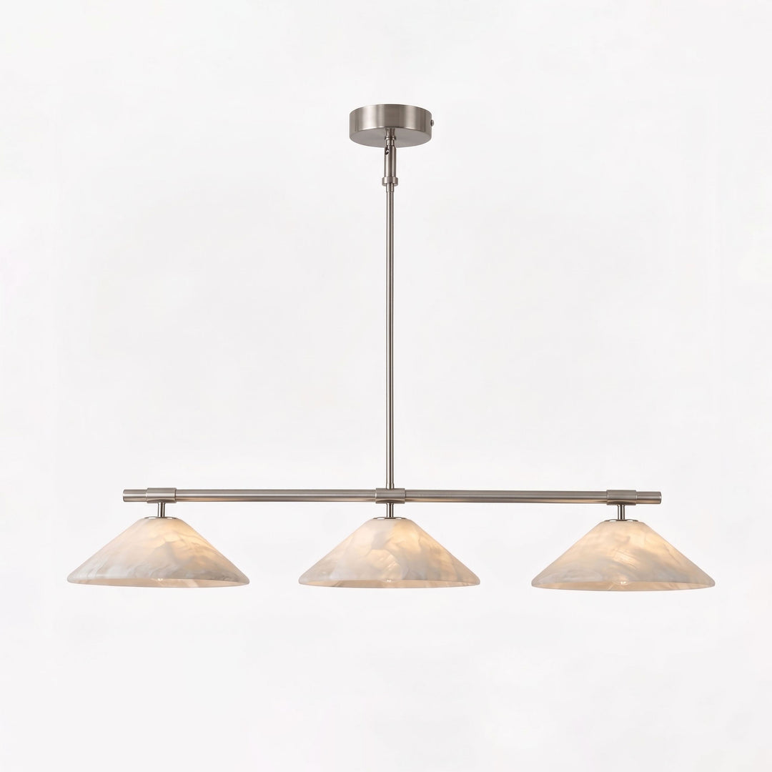 Ridgeline Alabaster Linear Chandelier – detail 9