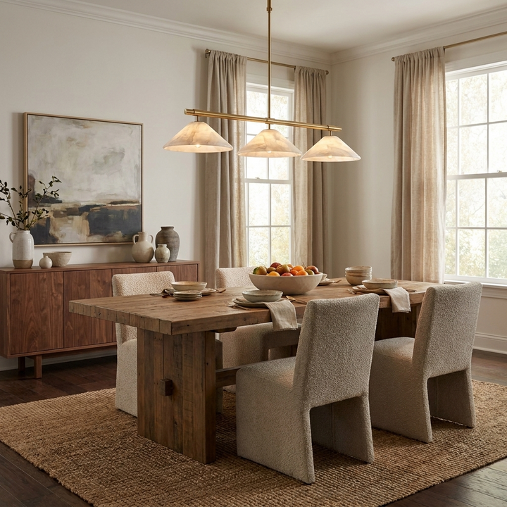 Ridgeline Alabaster Linear Chandelier – detail 13