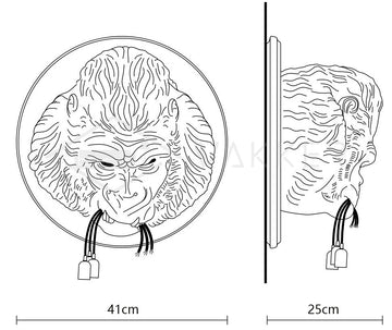 Rilla Wandleuchte — Dimension drawings 1