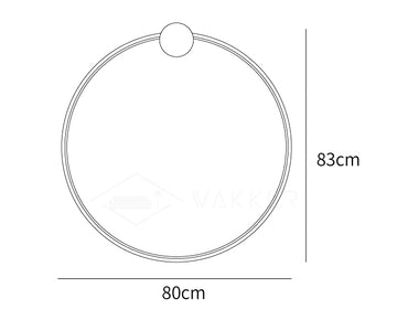 Lampada LED da Parete Forma Anello — Dimension drawings 7