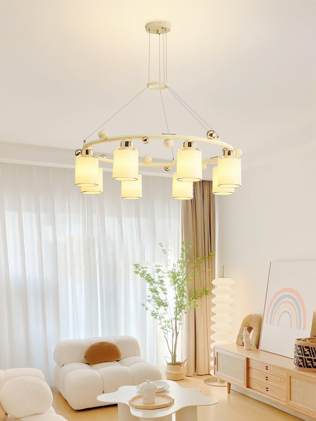 Ring Glass Cup Chandelier - Vakkerlight