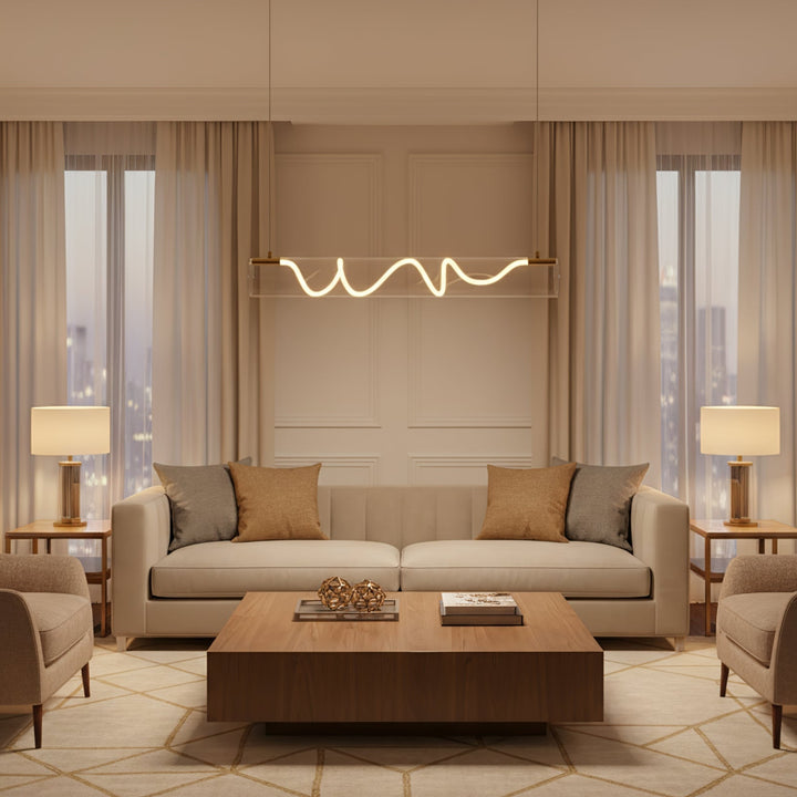 Ripple Linear Pendant Lamp - Vakkerlight