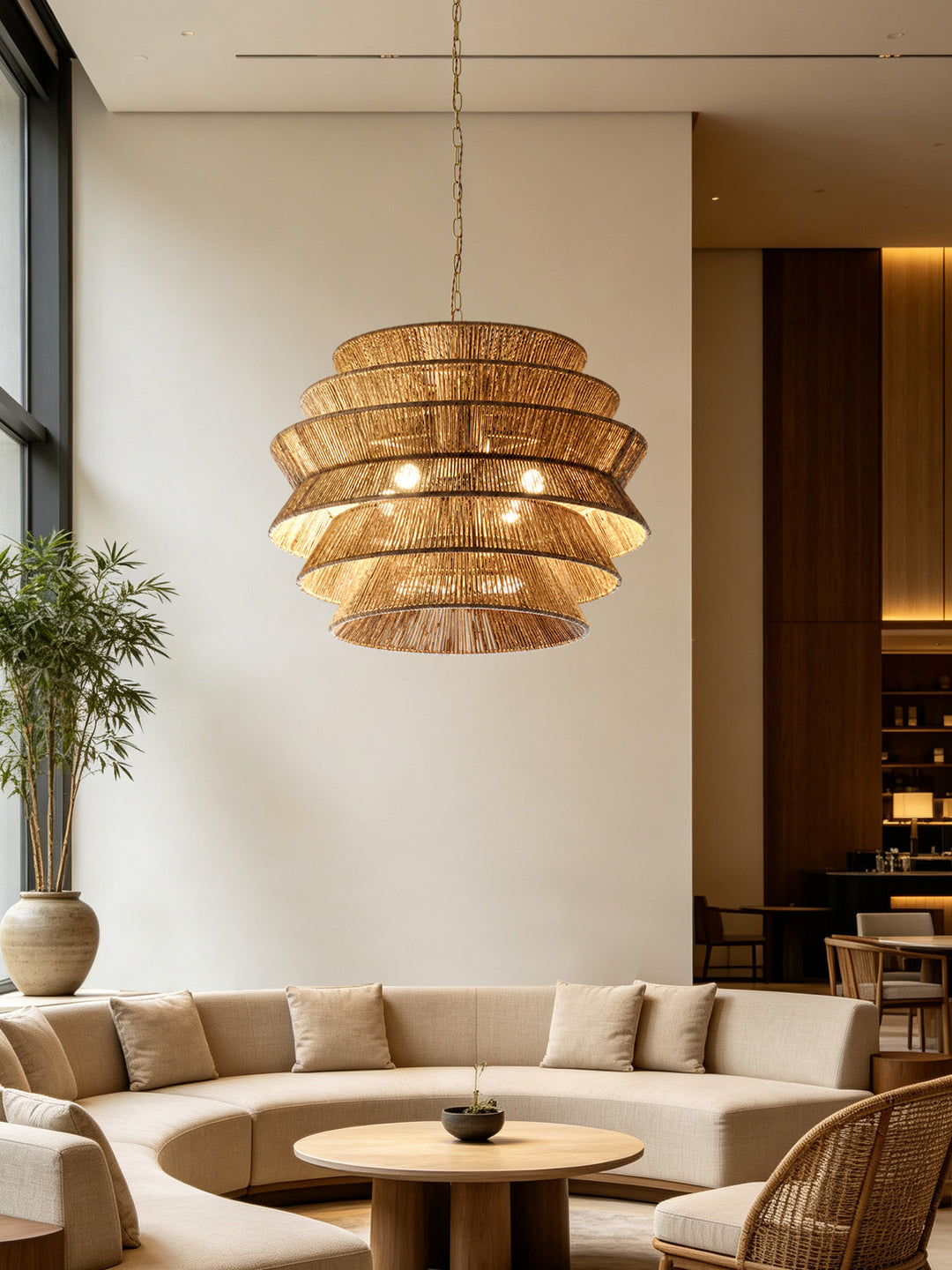 Ripple Tiered Rope Chandelier
