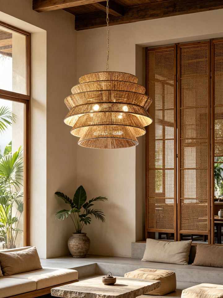 Ripple Tiered Rope Chandelier