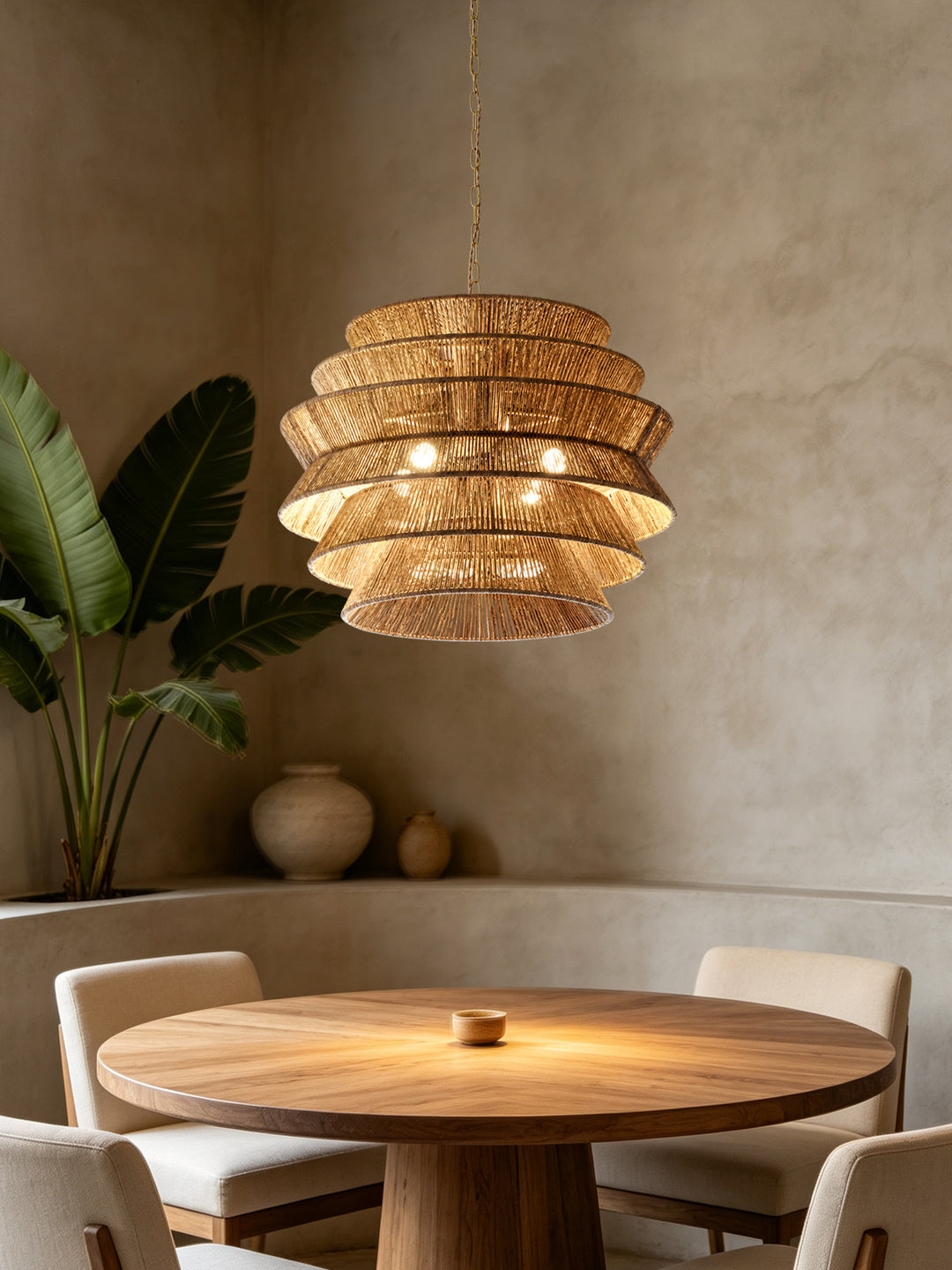 Ripple Tiered Rope Chandelier