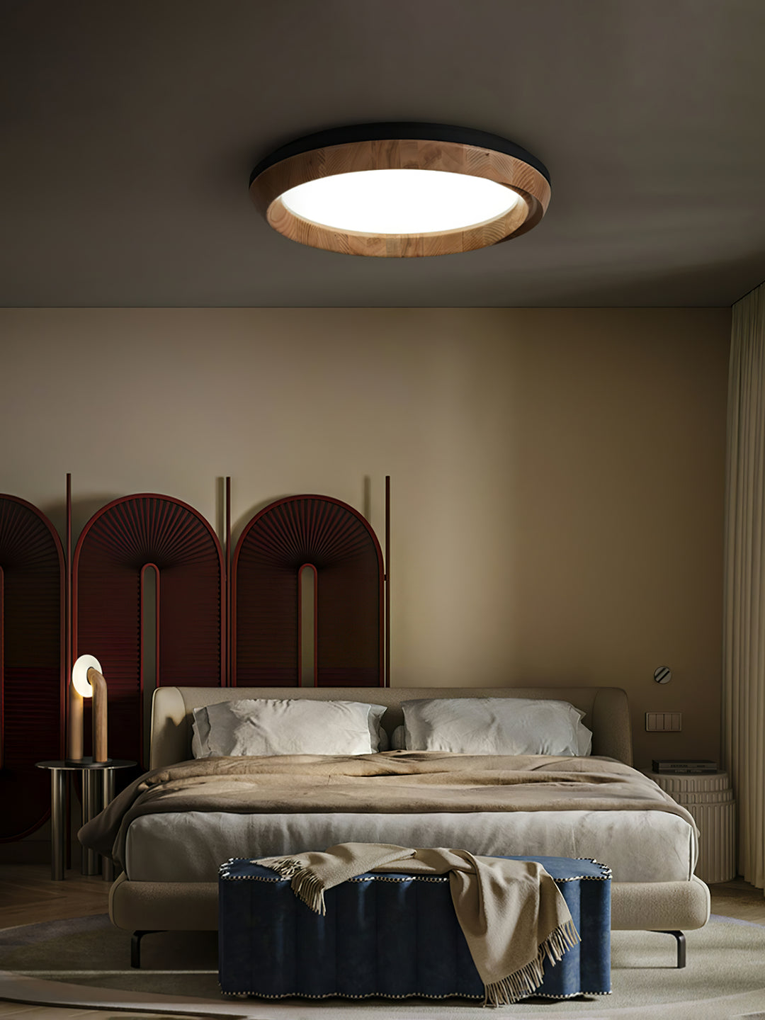 Ripple Wood Ceiling Light - Vakkerlight