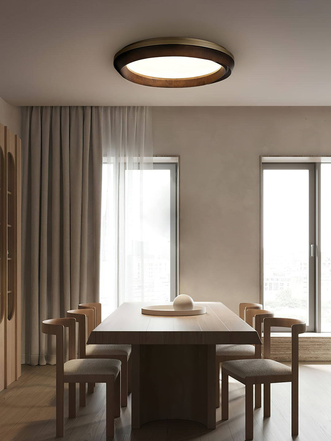 Ripple Wood Ceiling Light - Vakkerlight