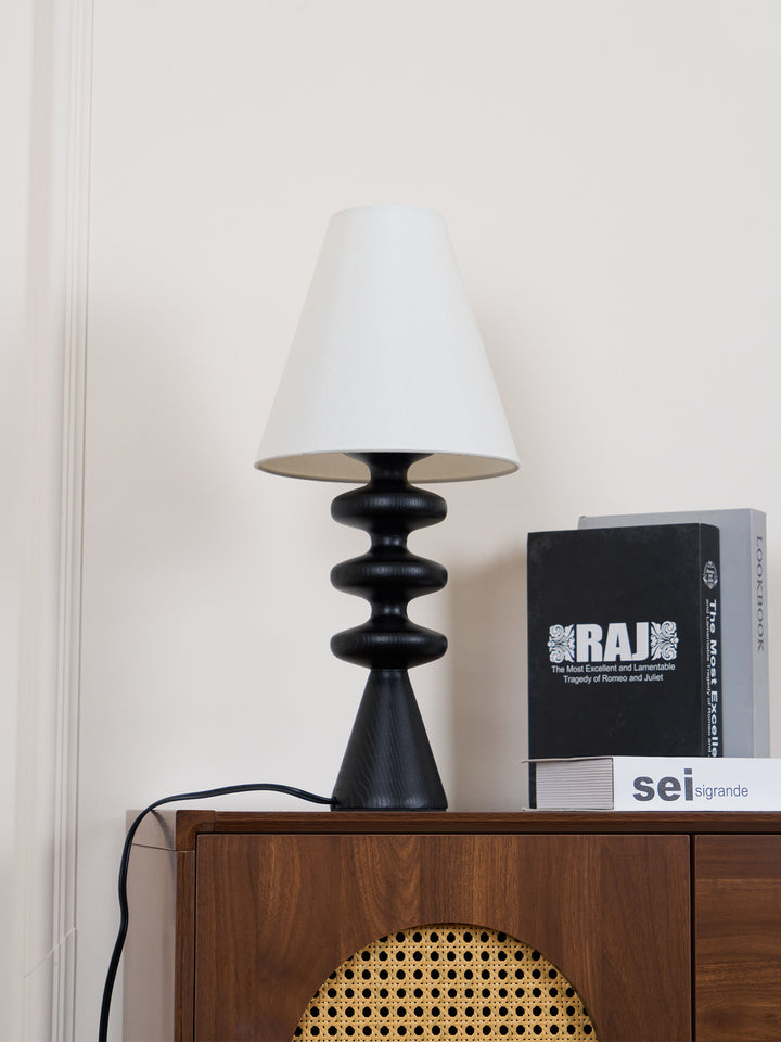 Ripple Wood Table Lamp