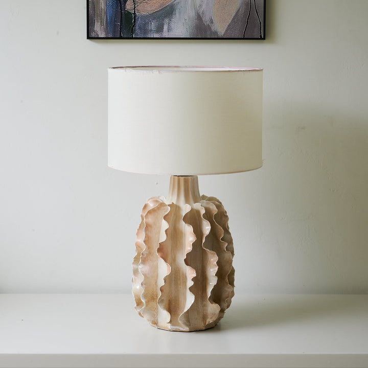 Rippled Clay Table Lamp - Vakkerlight
