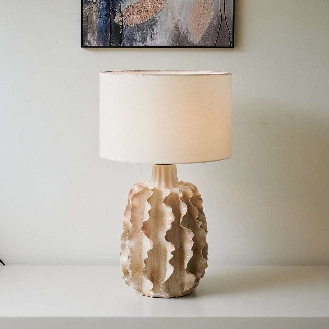 Rippled Clay Table Lamp - Vakkerlight