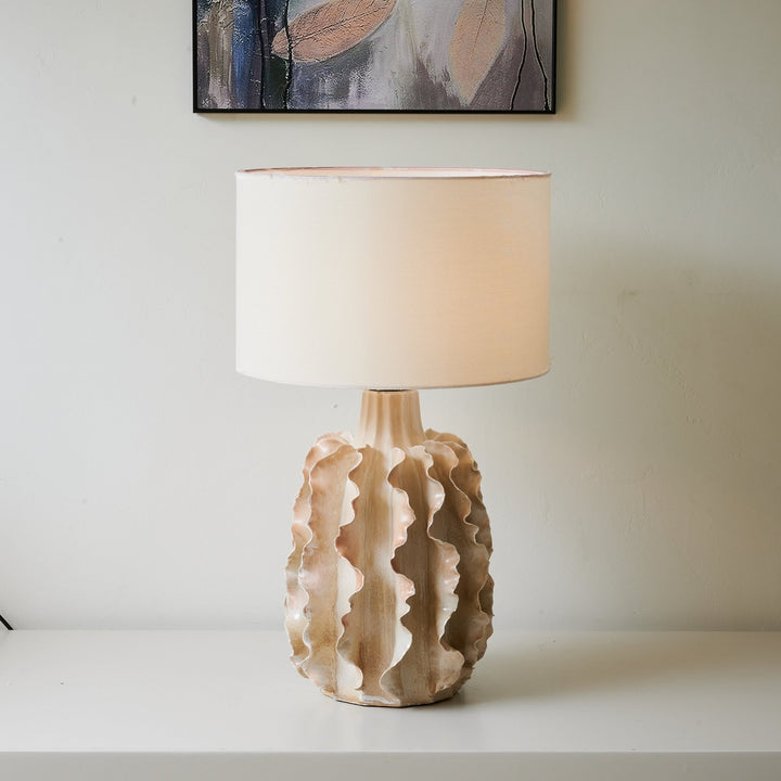 Rippled Clay Table Lamp - Vakkerlight