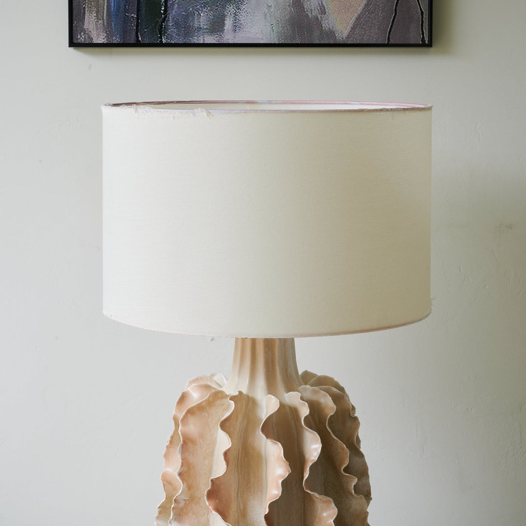 Rippled Clay Table Lamp - Vakkerlight