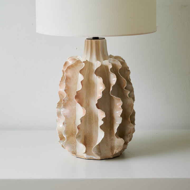 Rippled Clay Table Lamp - Vakkerlight