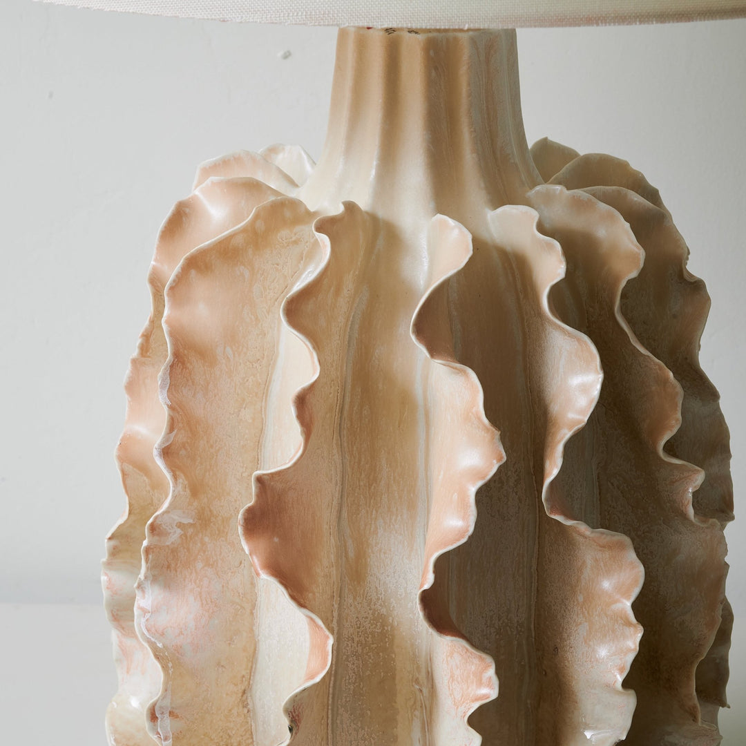 Rippled Clay Table Lamp - Vakkerlight