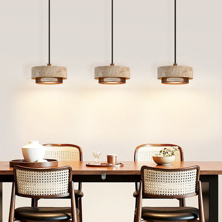 Riva Travertine Pendant Lamp
