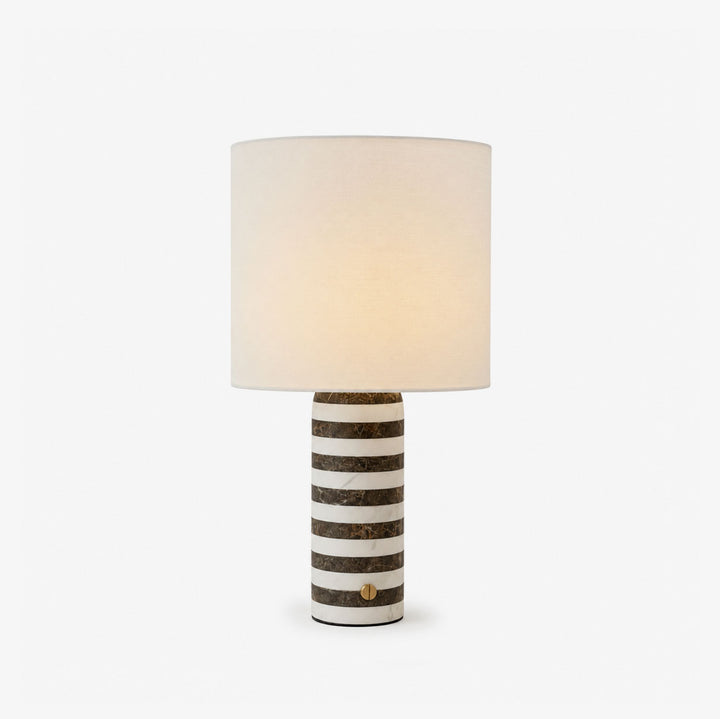 Rivelle Striped Marble Table Lamp