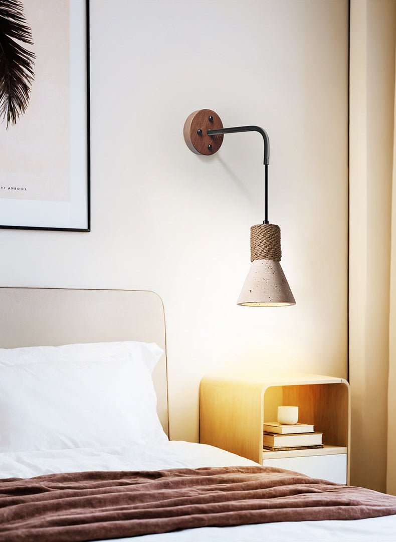 Rope Stone Cone Sconce - Vakkerlight