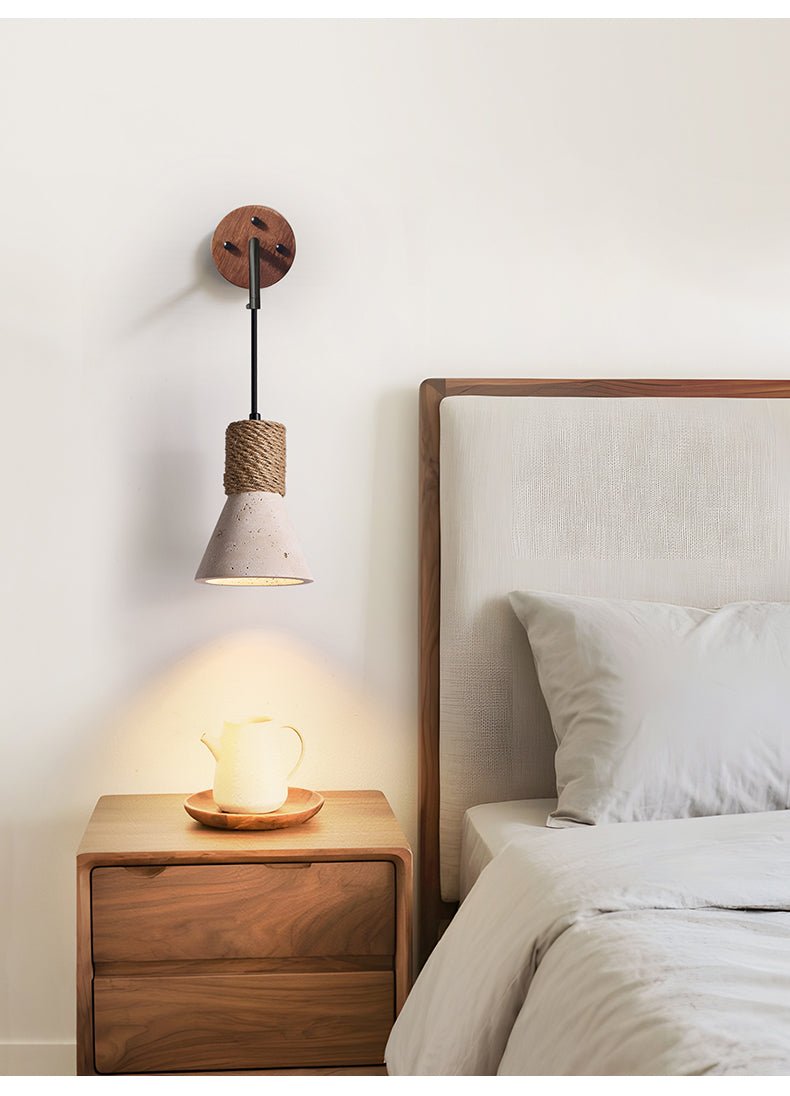Rope Stone Cone Sconce - Vakkerlight