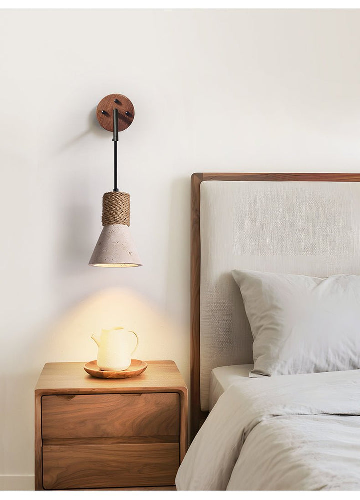 Rope Stone Cone Sconce - Vakkerlight