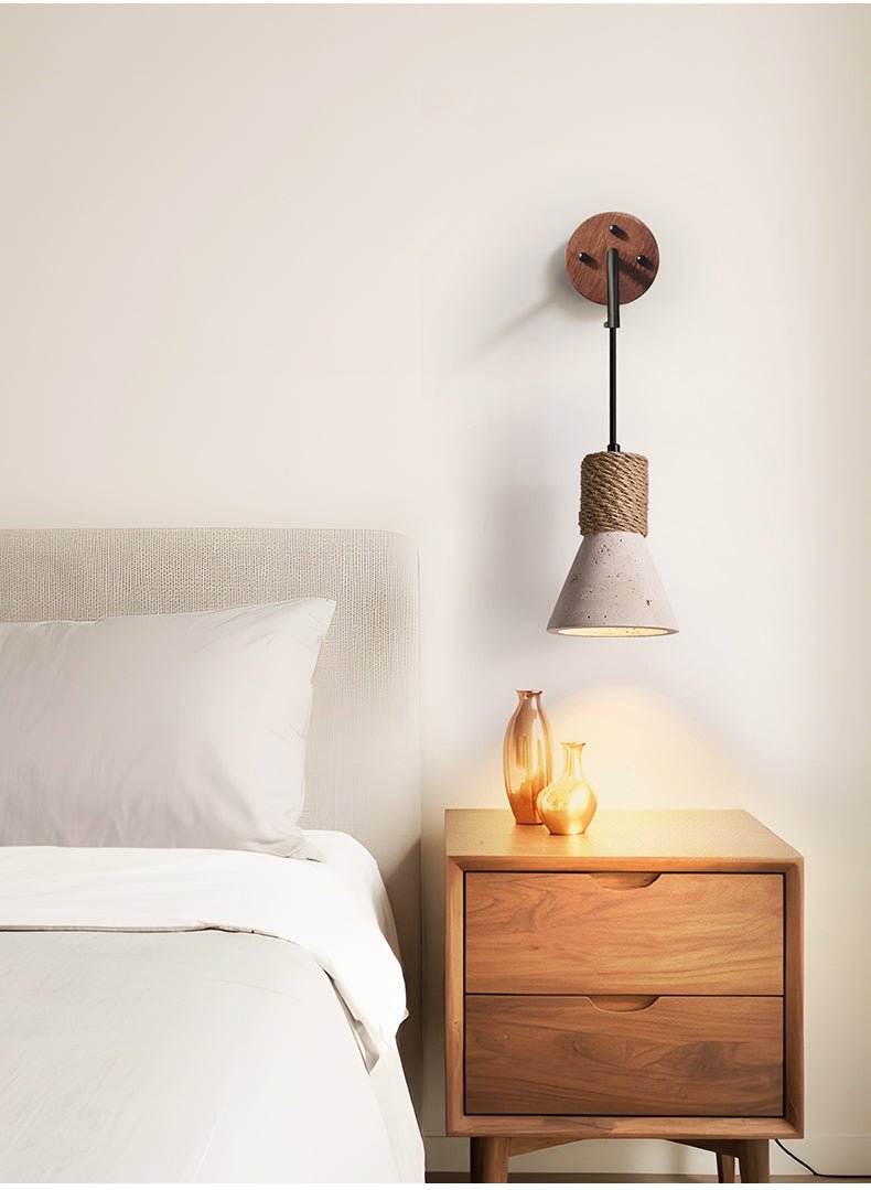 Rope Stone Cone Sconce - Vakkerlight