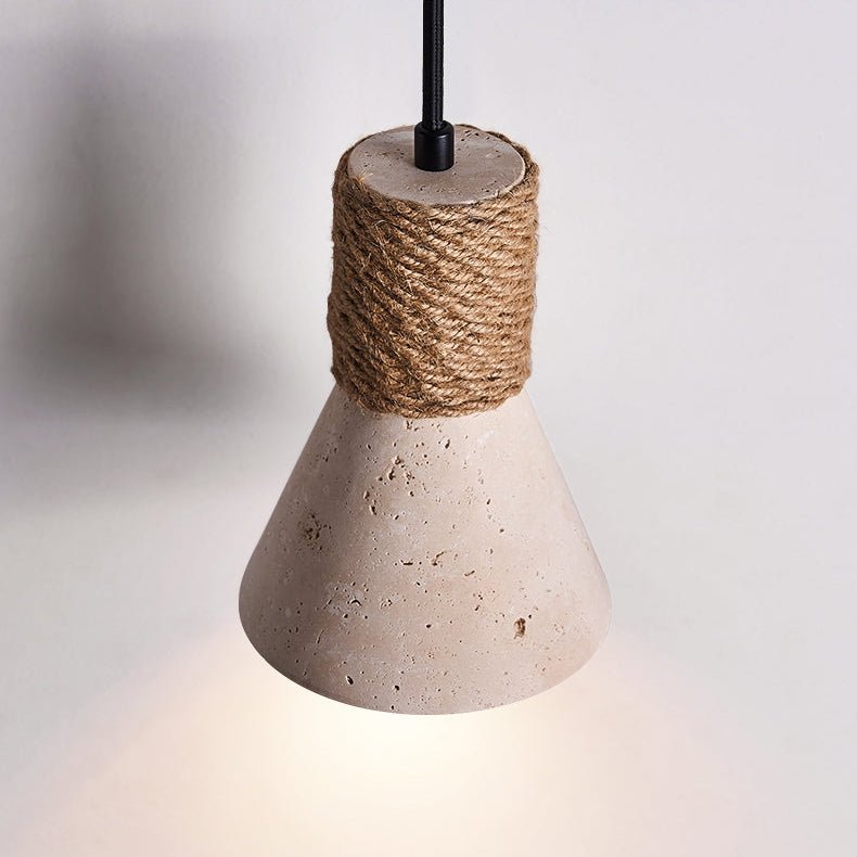 Rope Stone Cone Sconce - Vakkerlight