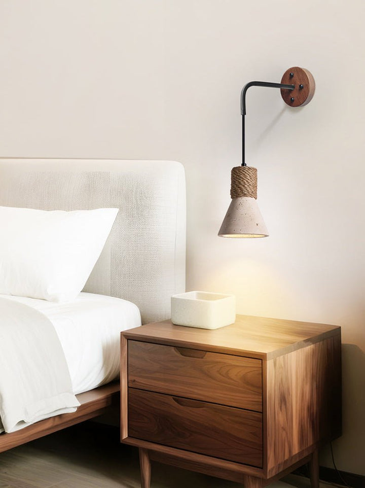 Rope Stone Cone Sconce - Vakkerlight